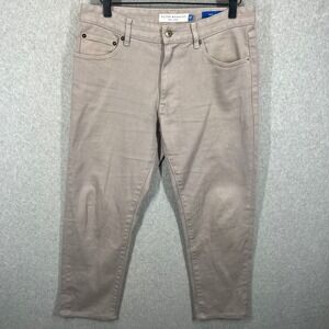 Peter Manning Travel Jeans Mens 30W 25L Gray Slim Fit Stretch Denim EUC